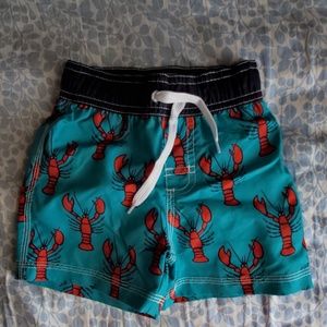 NWT- lobster swim trunks